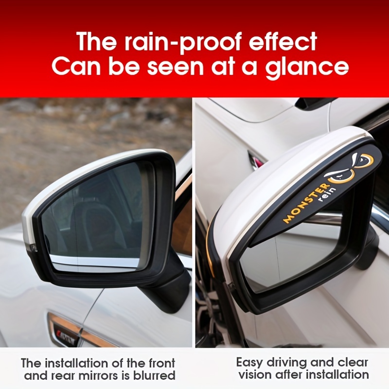 Auto Rückspiegel Regen Augenbraue
