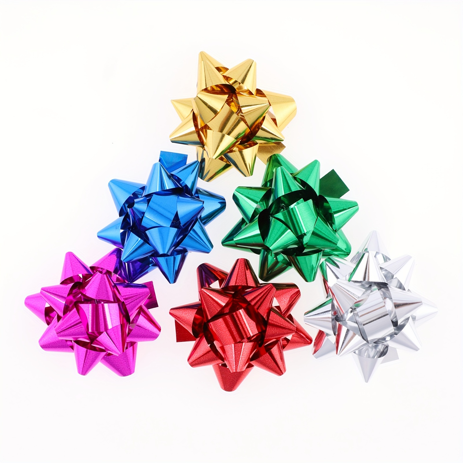 Mini Christmas Bows Metallic Star Mini Gift Bow Mini - Temu