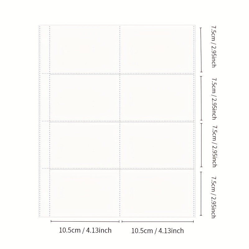 10 Fogli Trasparenti A4 Pagina Interna Cartoline Foto E - Temu Italy