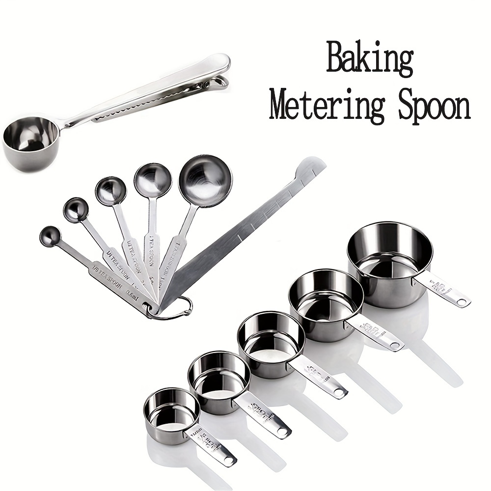 Stainless Steel Tea Measuring Cup Spoon Set