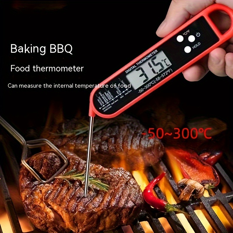 Food Thermometer, Digital Meat Thermometer With Probe, Instant Read Digital  Meat Thermometer, Waterproof Thermometer With Lcd Backlight, For Bbq,  Grilling, Cooking, Food, Meat, Fish, Seafood, Poultry, Candy, Kitchen Stuff  - Temu