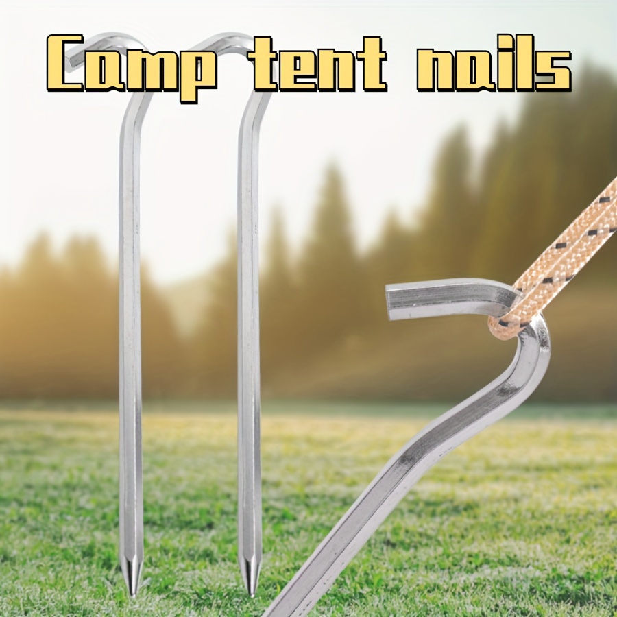 Thinsont Pack of 5 Tent Pegs Aluminum Alloy Ground Nails Outdoor