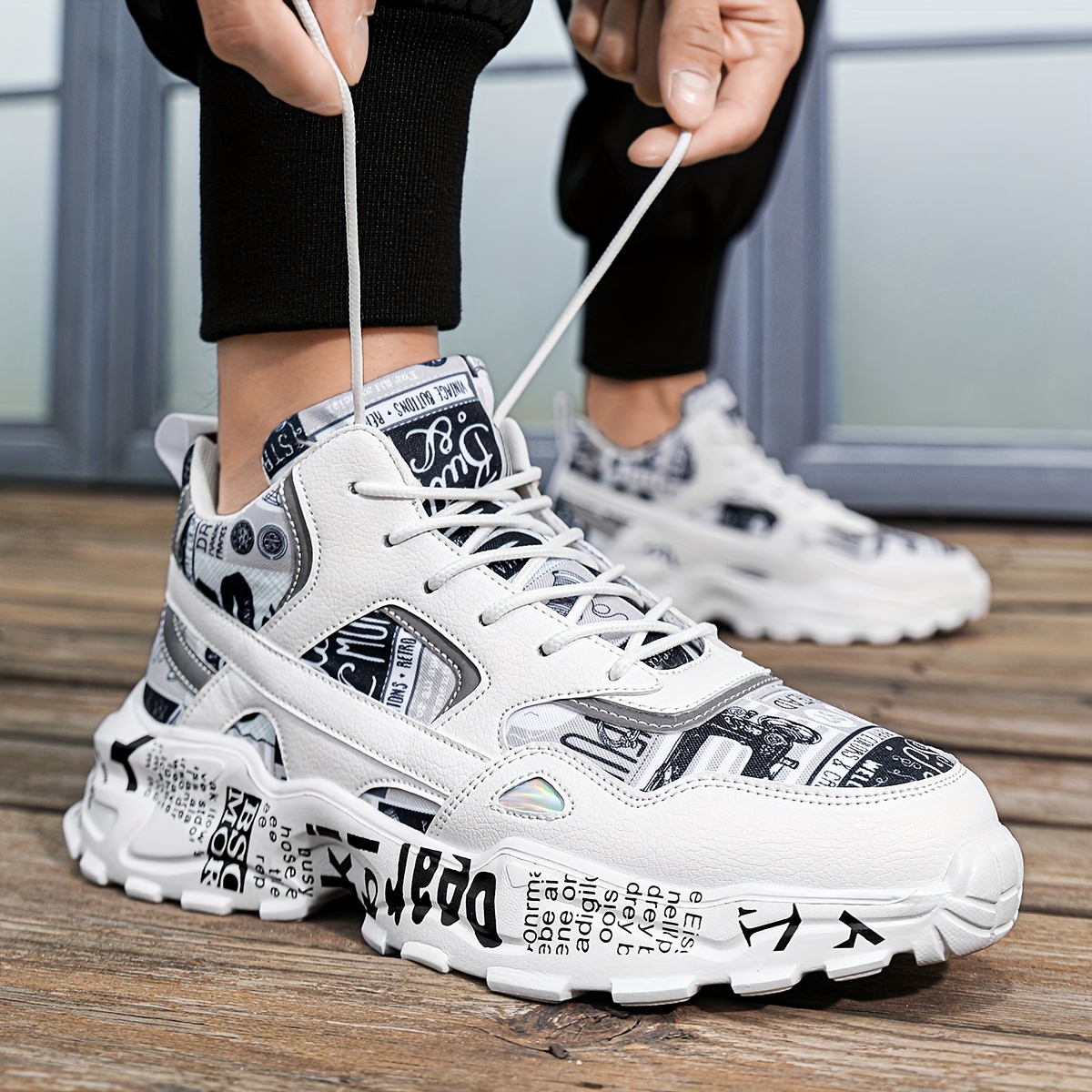 スニーカー Grafitti sneaker / White women's white graffiti sneakers casual low top - Temu