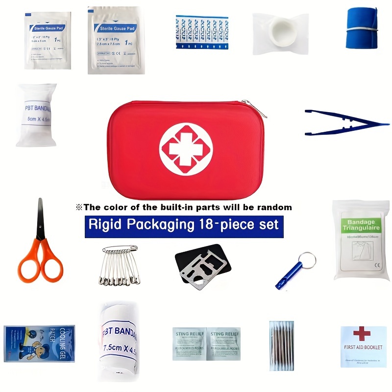 Buy 200 Pieces First Aid Kit with Hospital Grade Medical Supplies -  Includes Emergency Blanket, Bandage, Scissors - Great for Home, Outdoors,  Office, Car, Travel, Camping, Hiking, Boating (Green) Online at  desertcartINDIA