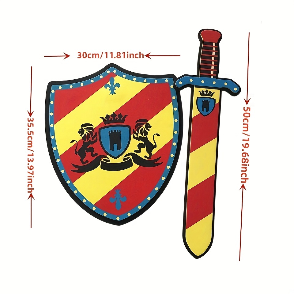 medieval shields and swords
