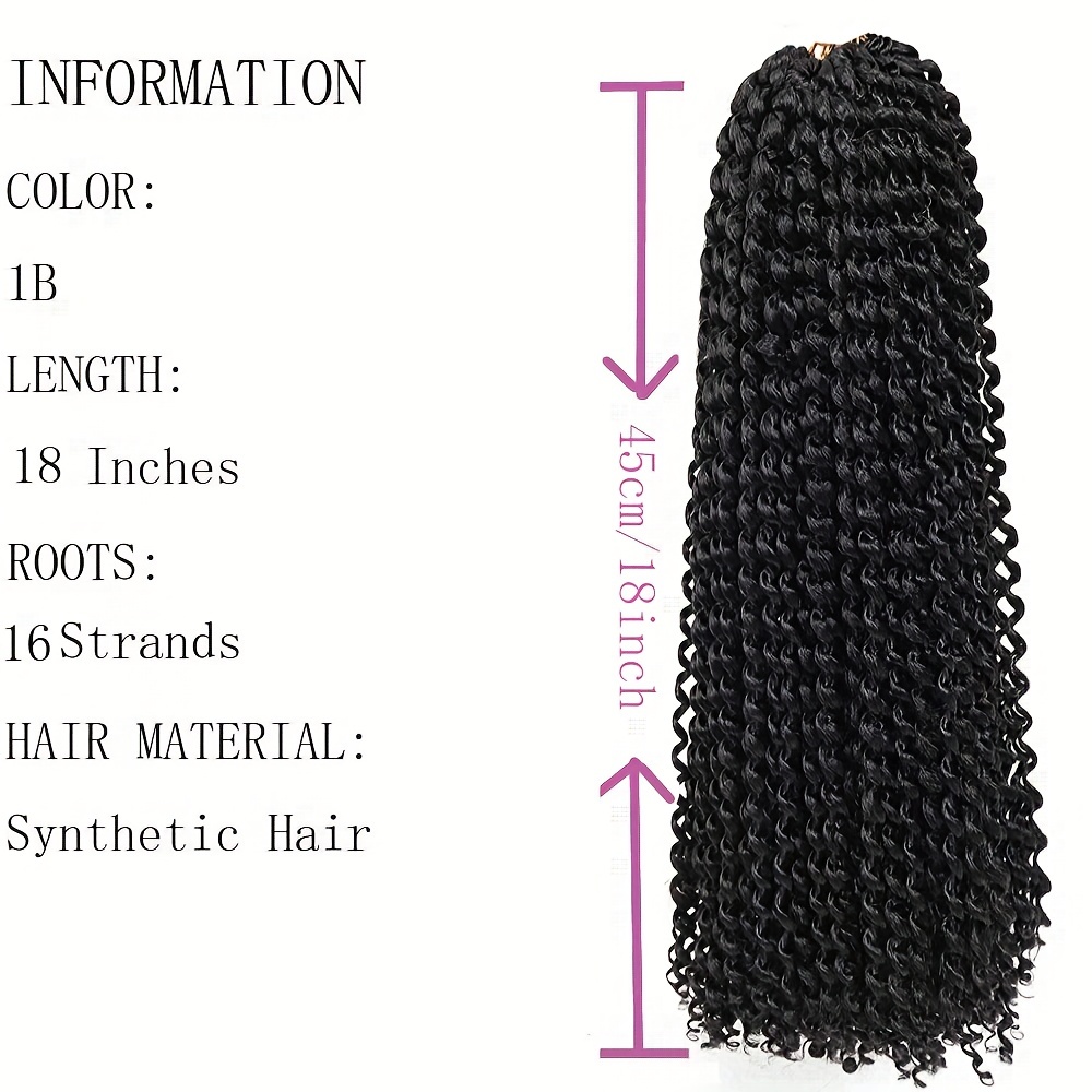 Long Pre-twisted Passion Twist Crochet Hair Extensions 45-72cm