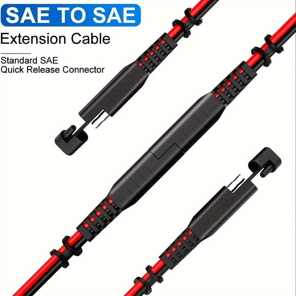 Sae Sae Extension Cable 2 Pin Quick Disconnect 14awg Heavy - Temu