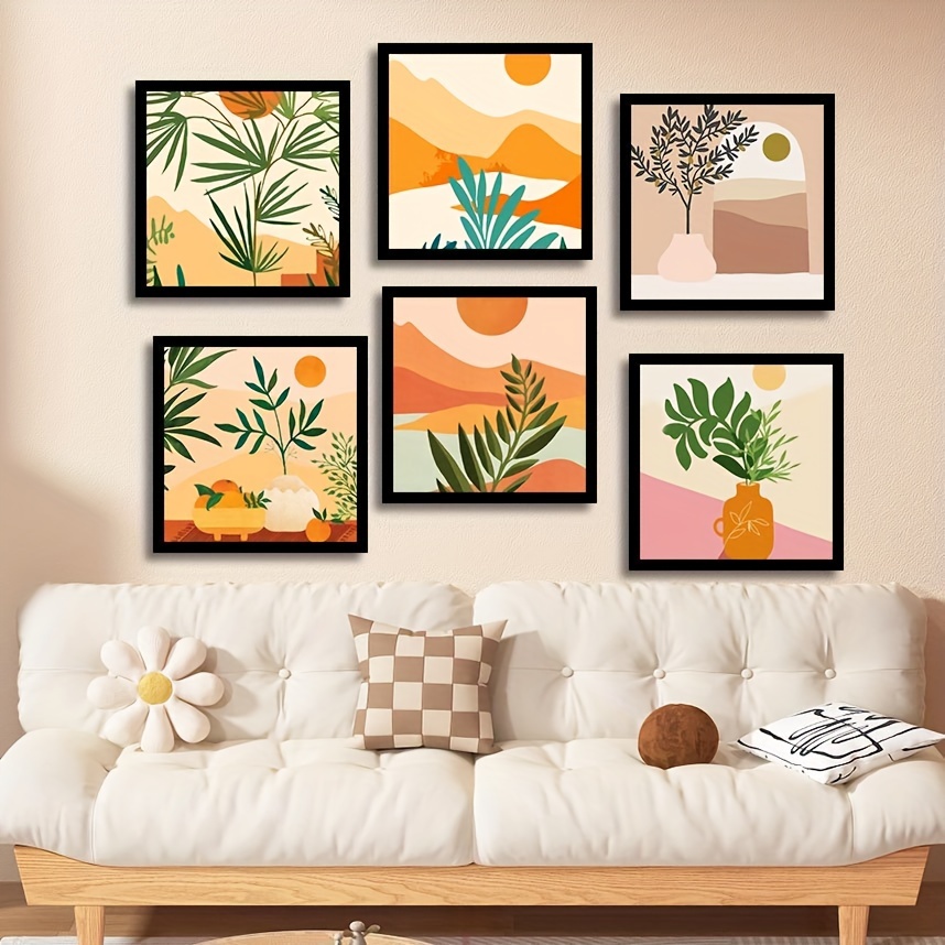 Lienzo para pintar por números Tropical + 9 acuarelas