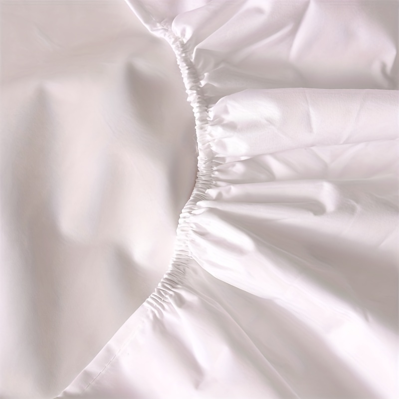 Waterproof Fitted Sheet Soft Comfortable Solid Bedding