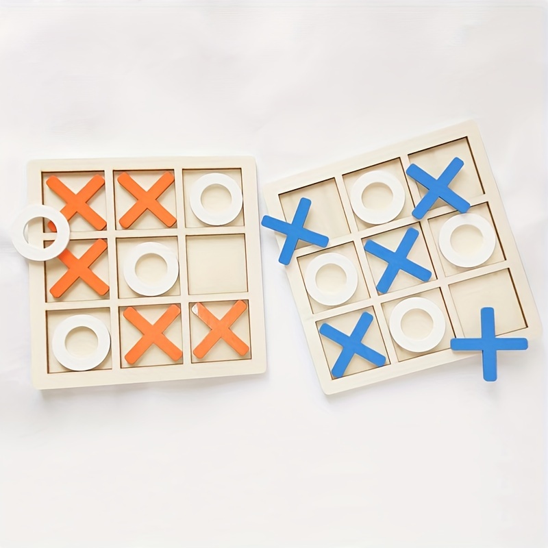 Tabuleiro de madeira Tic TAC Toe Jogo Inteligente Engraçado Jogo de Mesa  para Crianças Adulto : : Brinquedos e Jogos