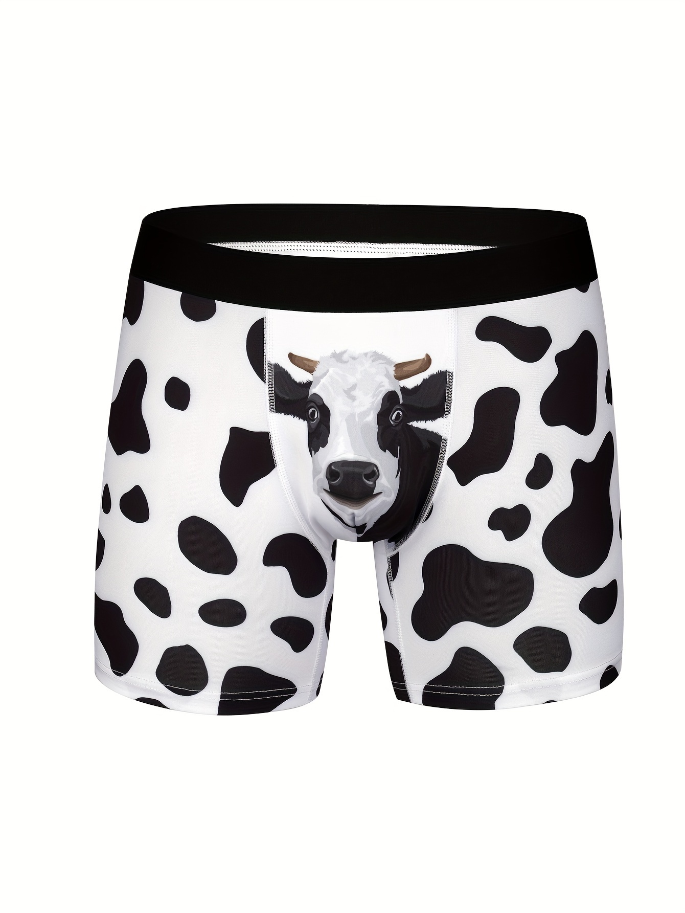 Best Selling Men's Cow Digital Printing Boxer Briefs Pants - Temu