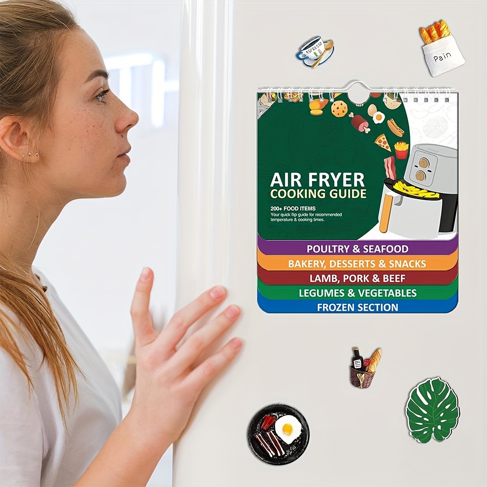 Air Fryer Magnetic Cheat Sheet Set Air Fryer Accessories - Temu