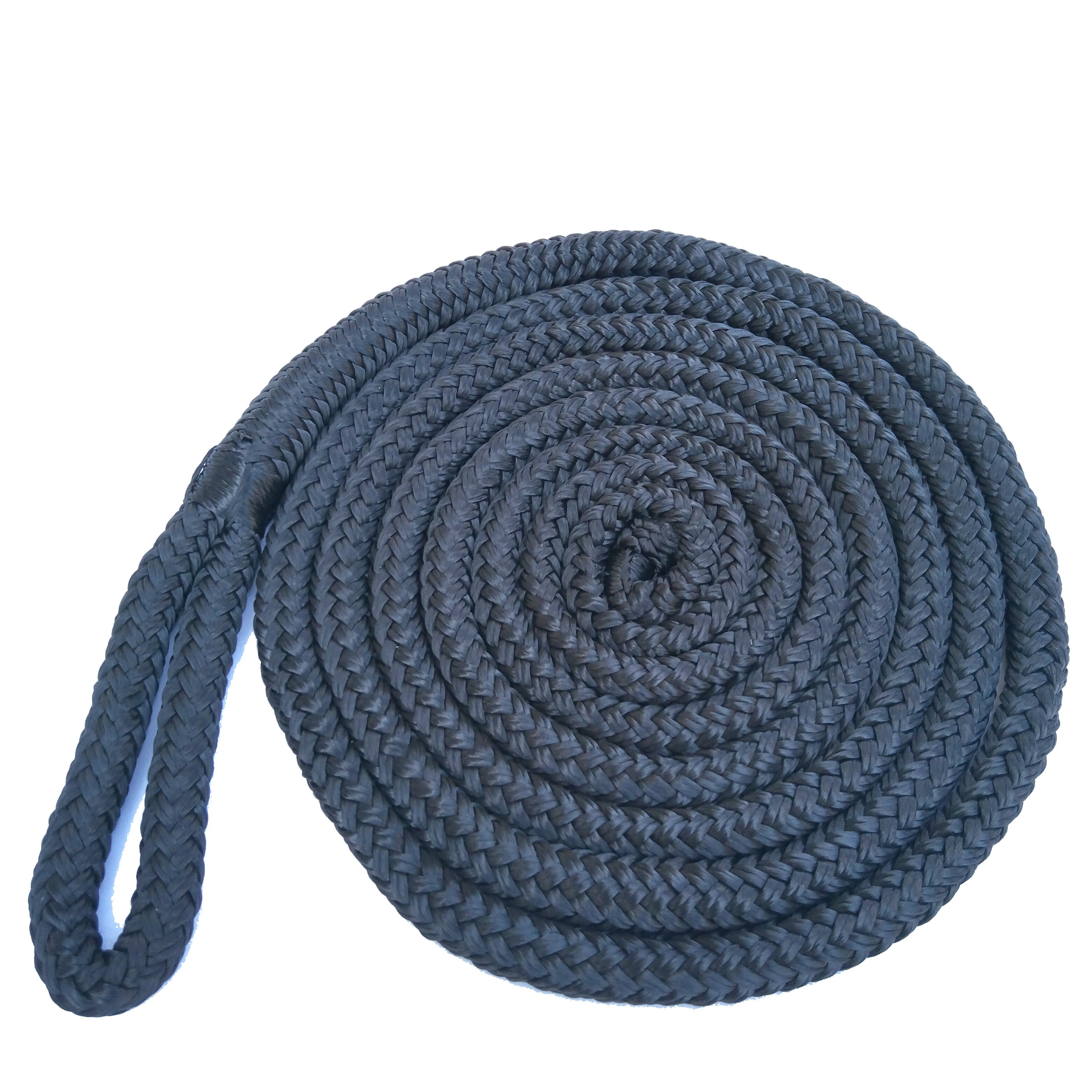 

4-pack Of Heavy-duty Double Braided Nylon Dock Lines - 15ft, 6000lbs Breaking Strength, 12in Eye - Perfect For Marine Rope!