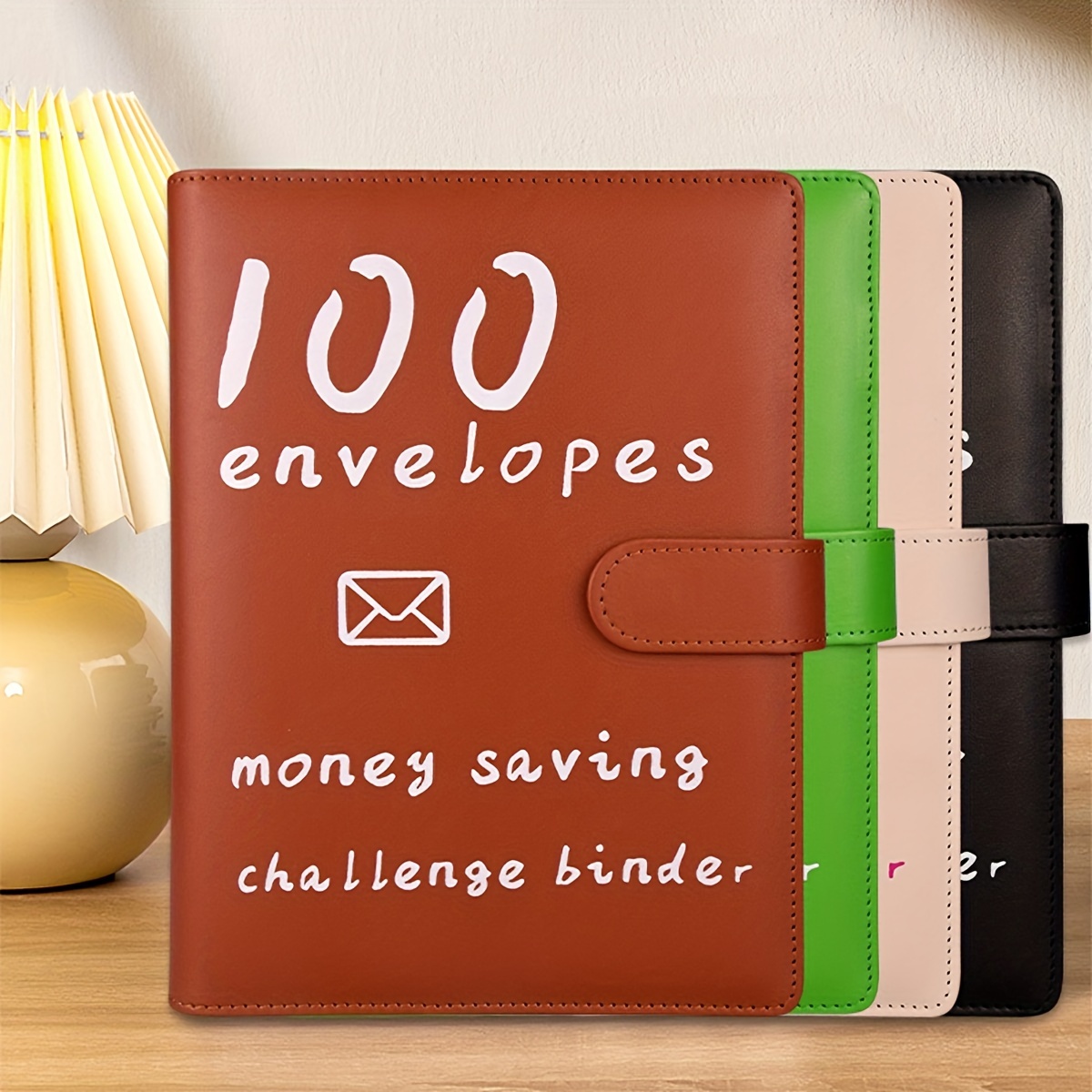  100 enveloppe tracker défi d'épargne: Journal de suivi  d'épargne 100 jour enveloppe challenge journal pour économiser jusqu'à  €5050, pour hommes et femmes