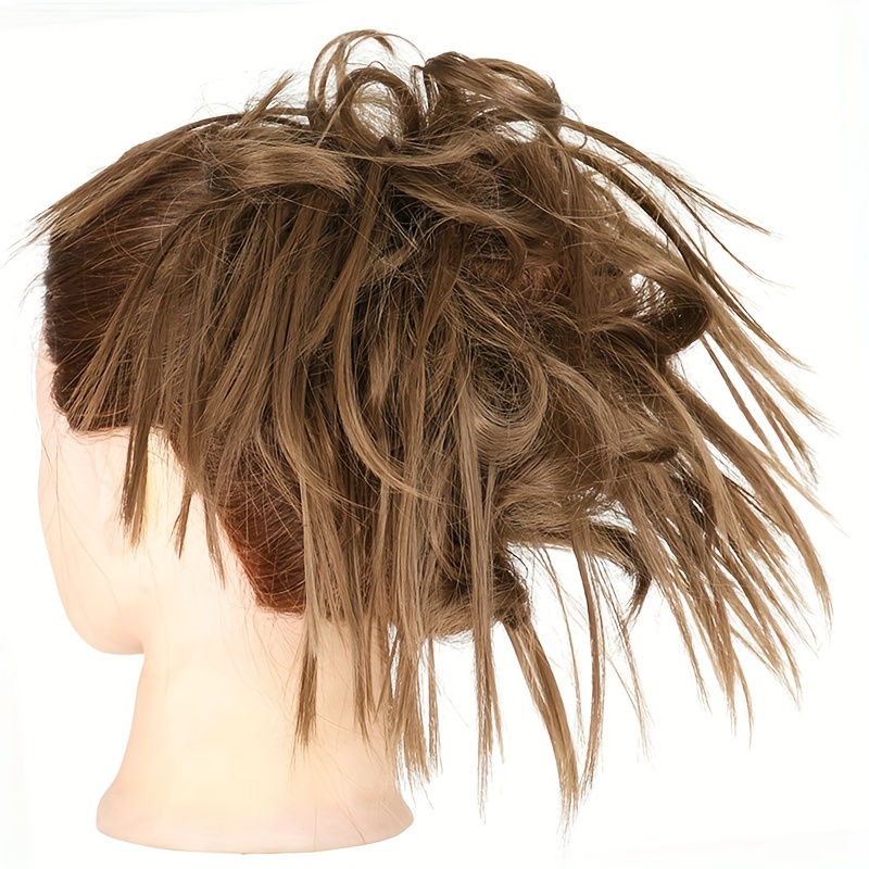 Synthetic Hair Bun Ponytail Hair Extension Scrunchie Curly Wavy