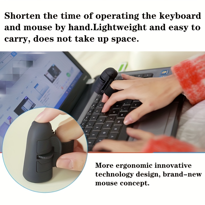 1pc Wireless/Battery- Wireless Mouse Compatible for PC, Phone, Tablet - Mini Right-Handed Optical Mouse with Ring, Plug & Play for Smartphones, Tablets, Laptops, Desktop Computers (AAA Battery Not Included)