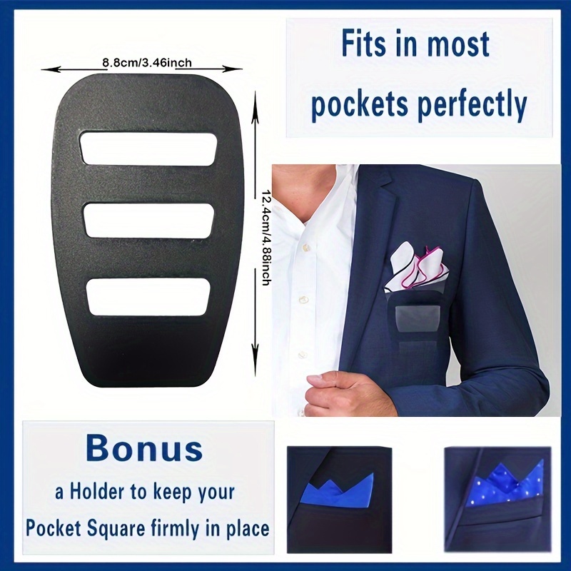 1pc Mens Pocket Handkerchief Holder Mens Suit Accessories - Jewelry &  Accessories - Temu