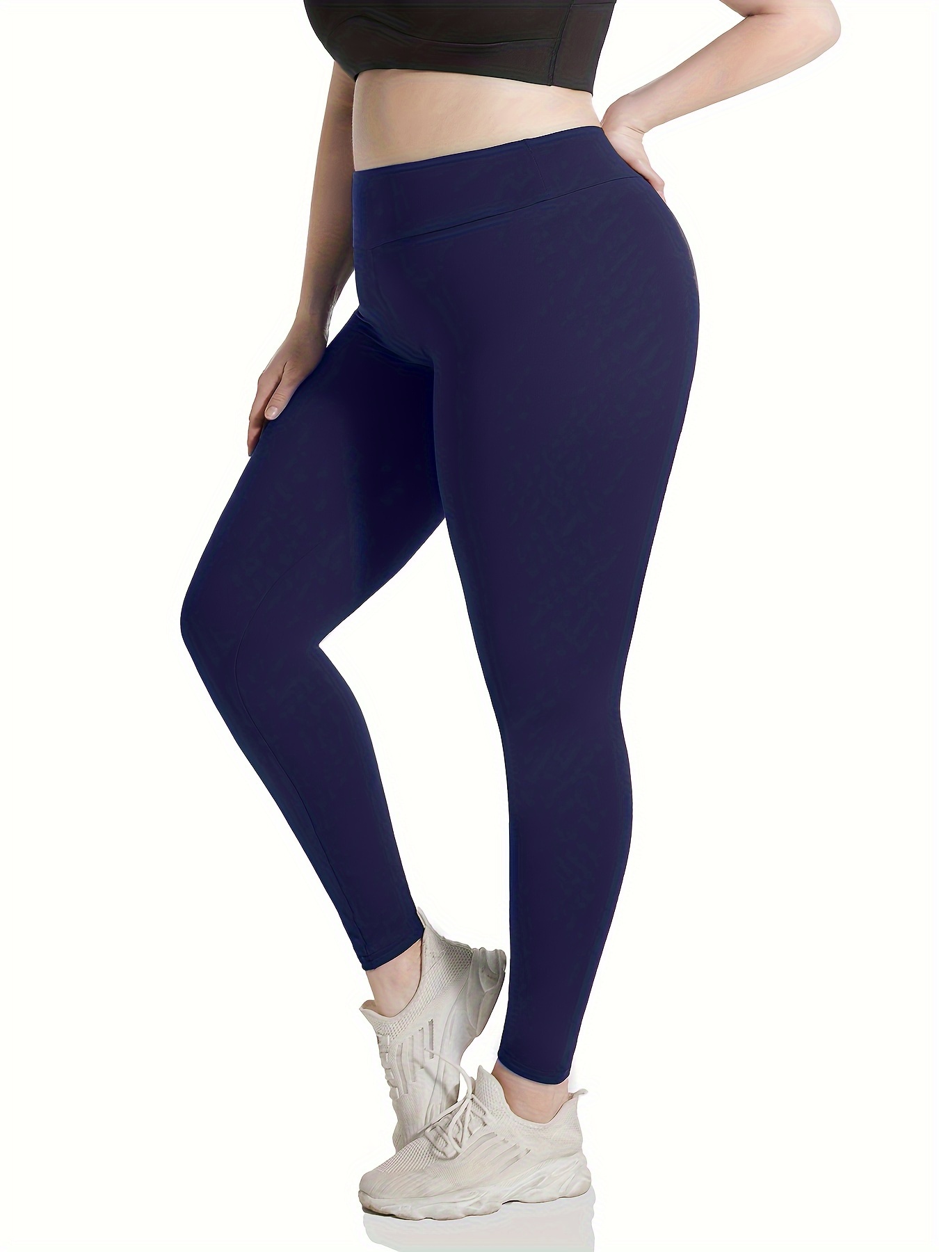 High Waisted Leggings for Women Soft Elastic Plus Size Workout Gym Yoga S-M  L-XL