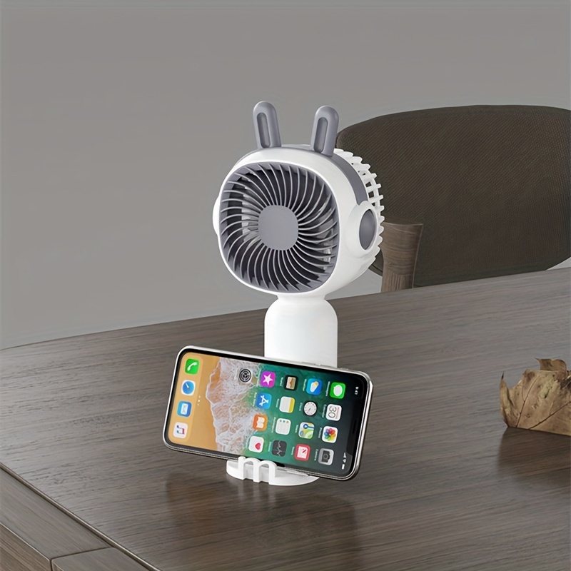 Cartoon Handheld Fan USB Rechargeable Portable Pocket Fan