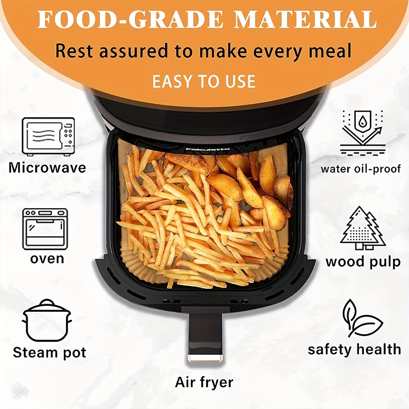 Papel Filtro Antiadherente Para Air Fryer Freidora De Aire