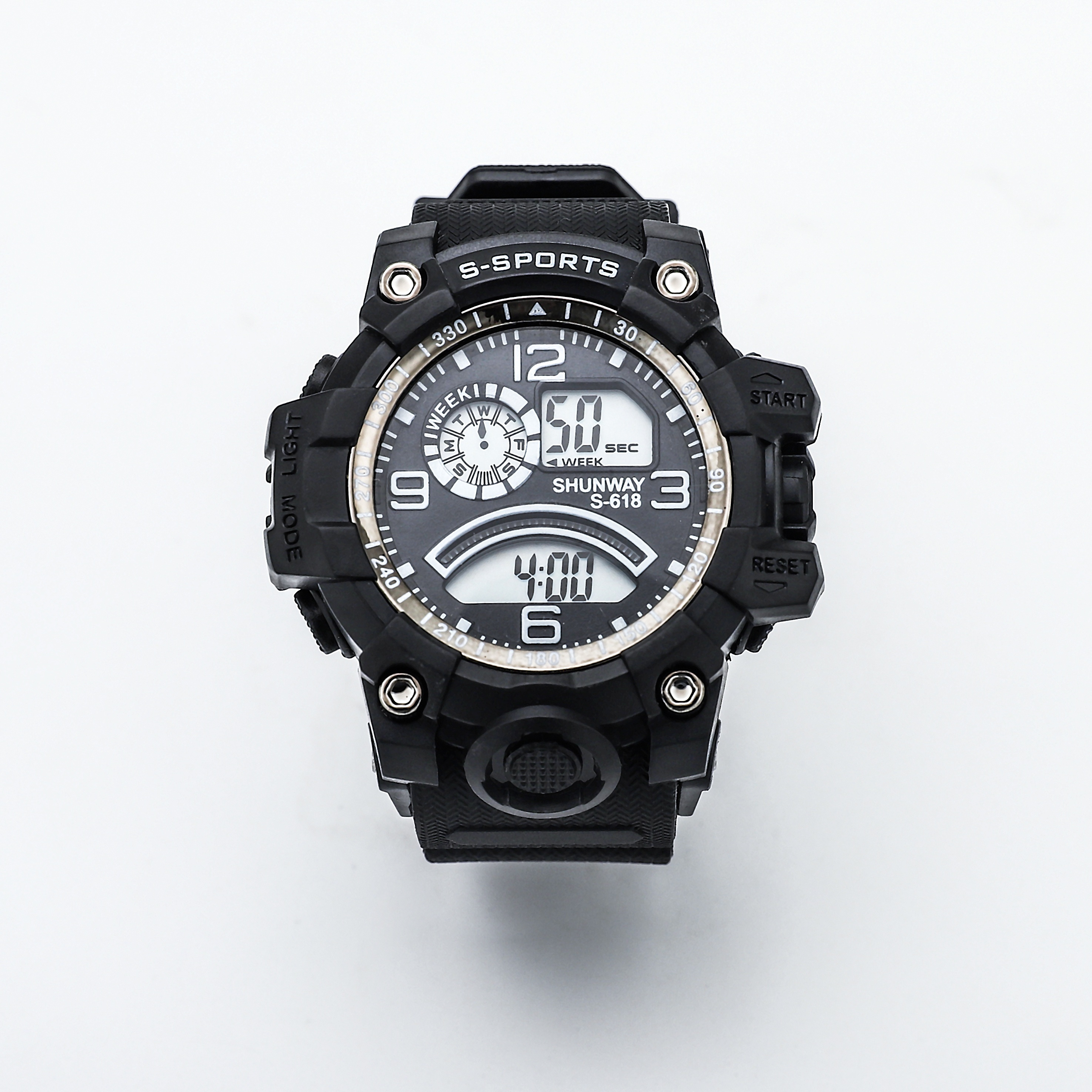 Unisex Military Watch Multifunction Waterproof Alarm Clock