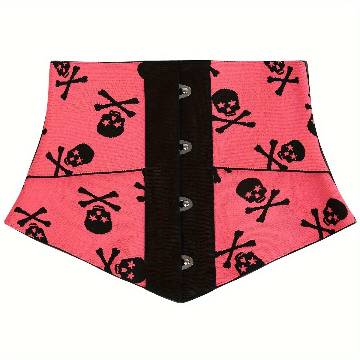 Women's Halloween Skull Pattern Waist Trimmer Tummy Control Belt