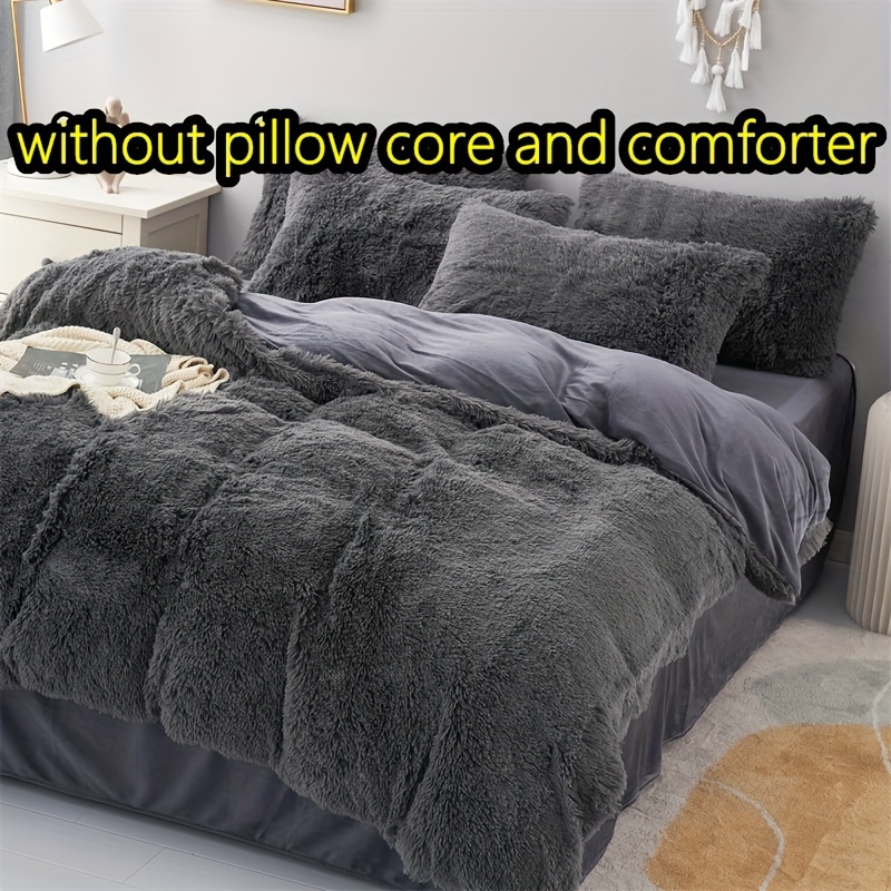 Luxury Nordic Style Duvet Cover and Bed Sheet Pillowcases Warm