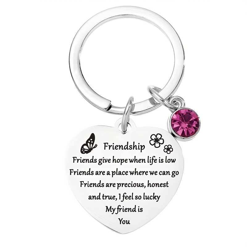 Meilleur ami porte-clés cadeaux sentimental inspirant cadeau pour remonter  le moral des femmes amitié cadeau pour elle 