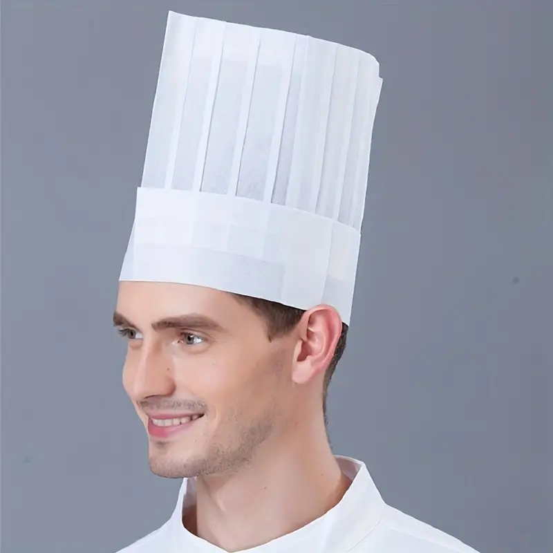 20 Pcs Chef Hat Hôtel Restauration Cuisine Non-tissé Cook