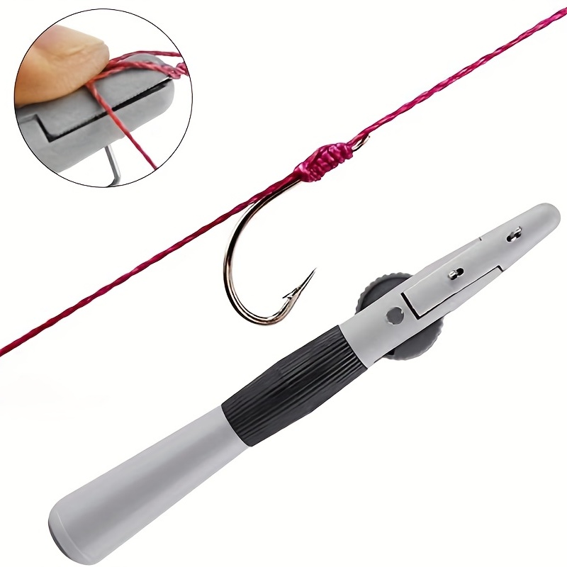 Steel Fishing Hook Line Tier Semi automatic Knotting Tool - Temu