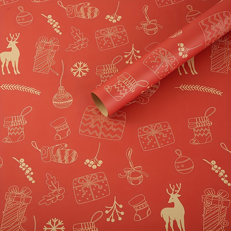 Christmas Wrapping Paper Christmas Gift Decoration Christmas - Temu Germany