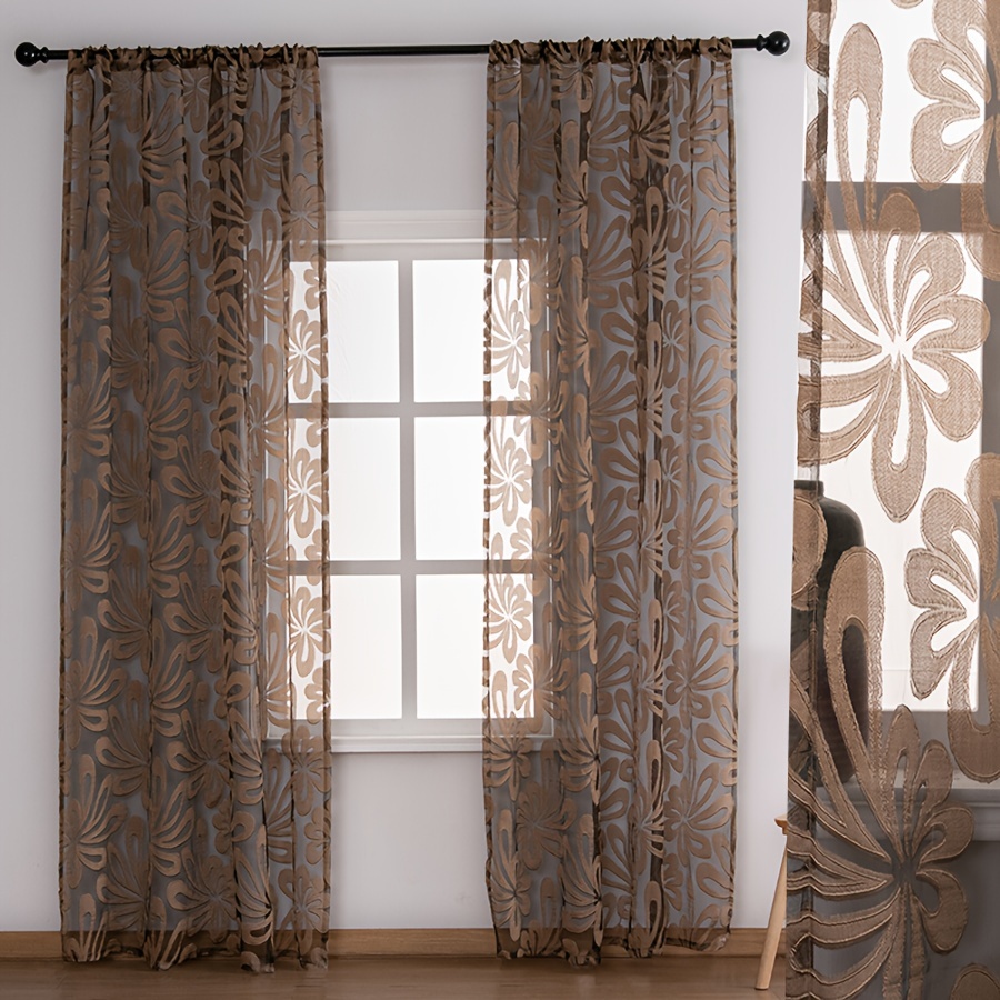 Brown Curtains - Temu