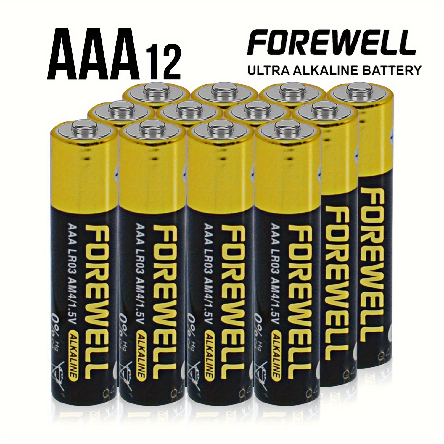 Pile AAA Alcaline - 1.5 V - Paquet de 12