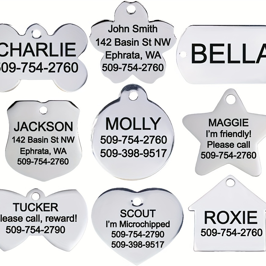 10 Colors Aluminum Oval Blank Pet Id Tags Personalized Dog - Temu