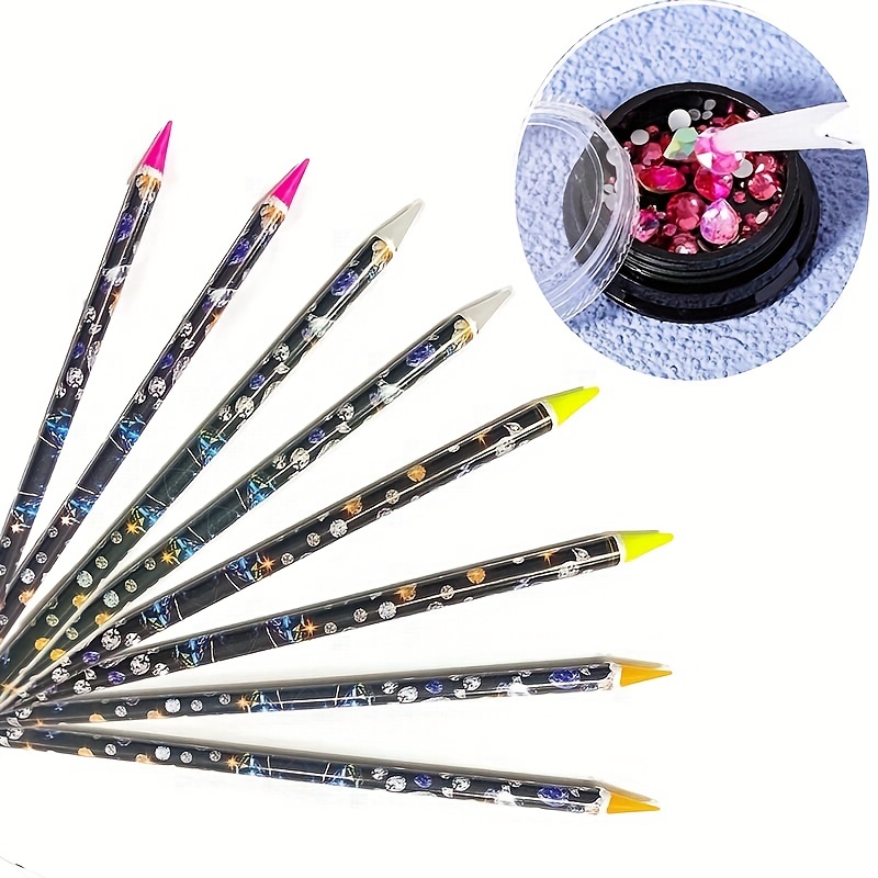 Wax Pencil for Rhinestones, Rhinestone Picker Dotting Pen, Dual