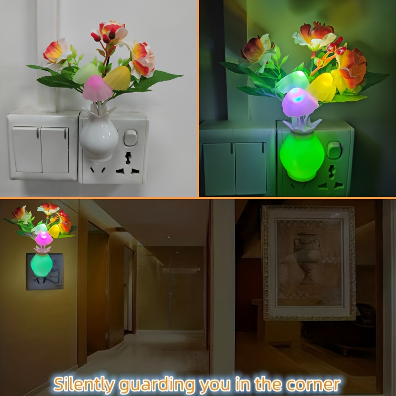

1pc Smart Night, Vase Colorful Night Light, Smart Controlled Led Light, Room Decor Home Decor Bedroom Decor, Home Essential Smart Night Light, Valentine's Day Easter Holiday Night Light