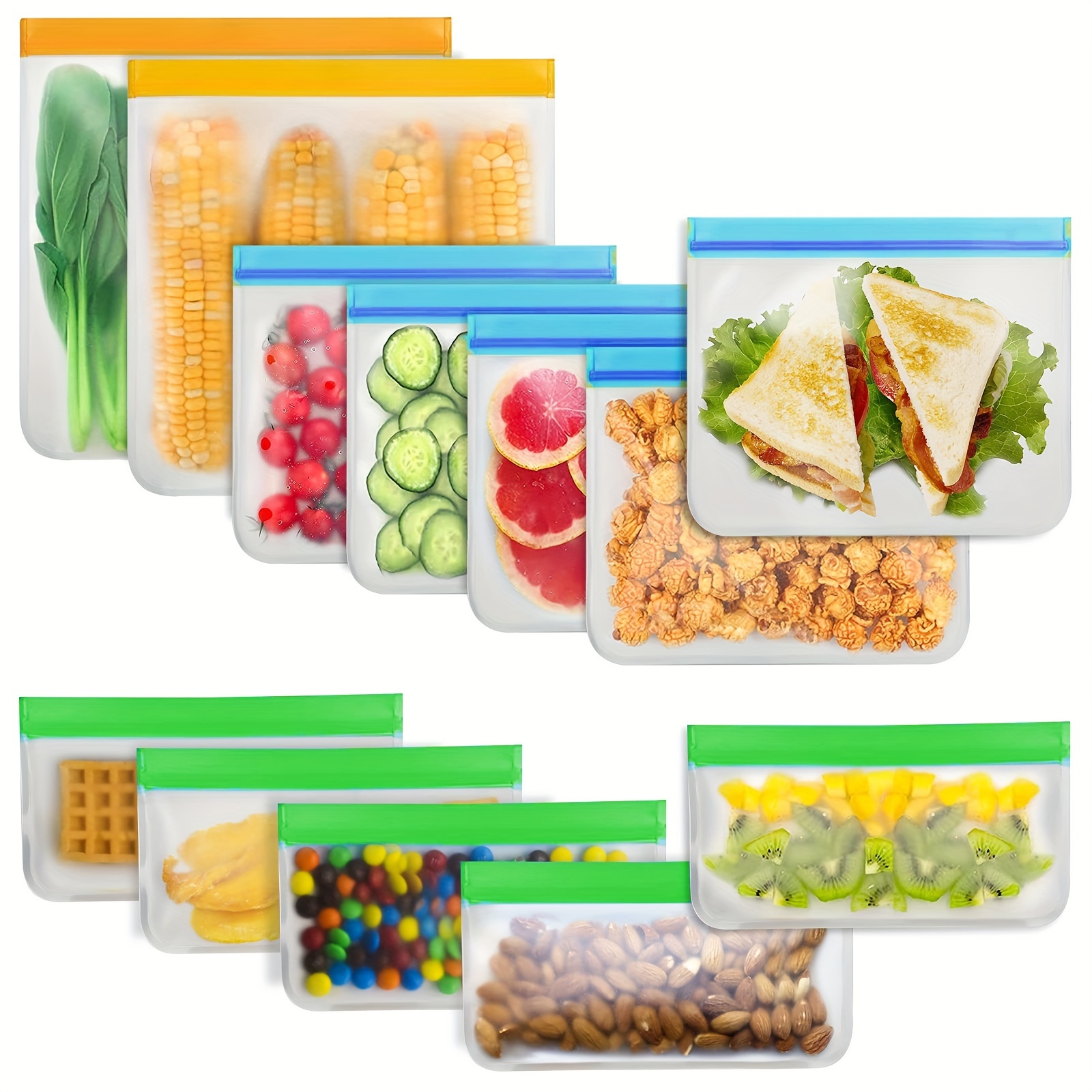 Wrap Plastic Packaging Bags Food Storage Bag Reusable - Temu