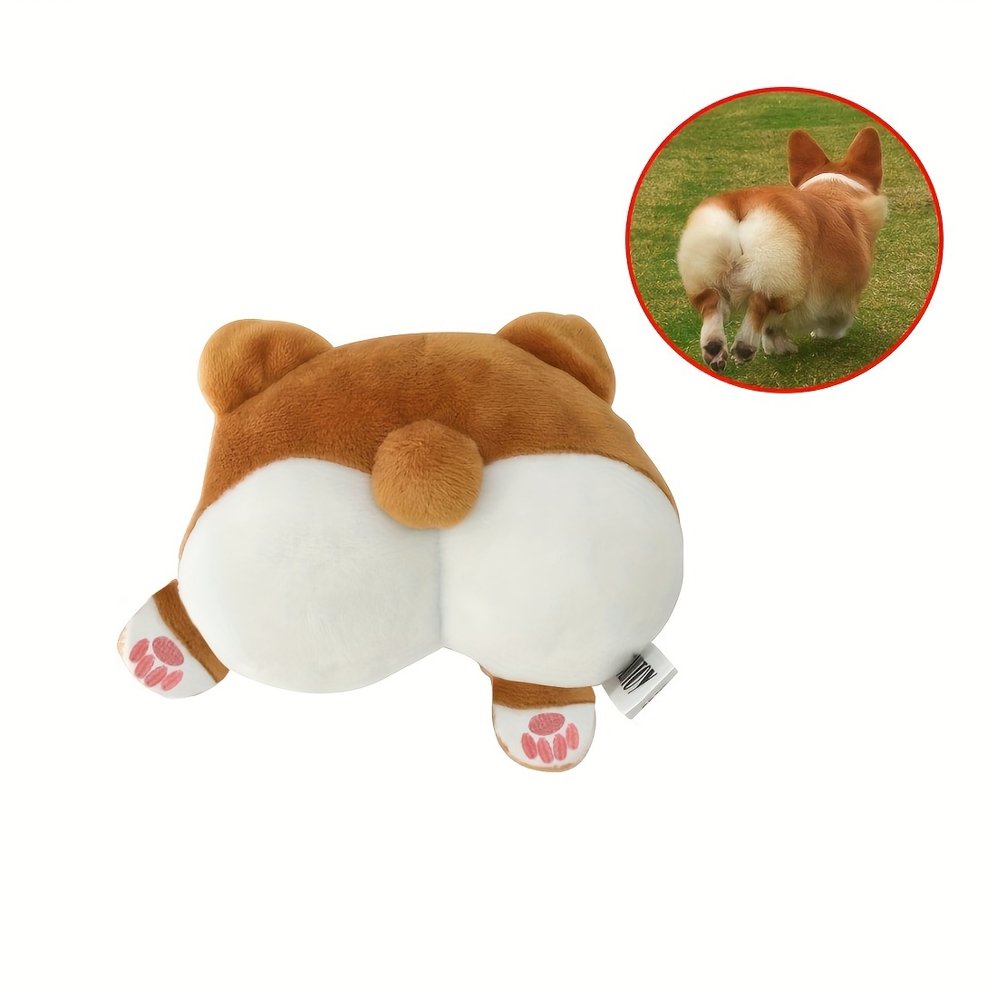 Corgi Pet Plush Toy Dog Chew Toys Squeaky Toy Pet Anxiety - Temu
