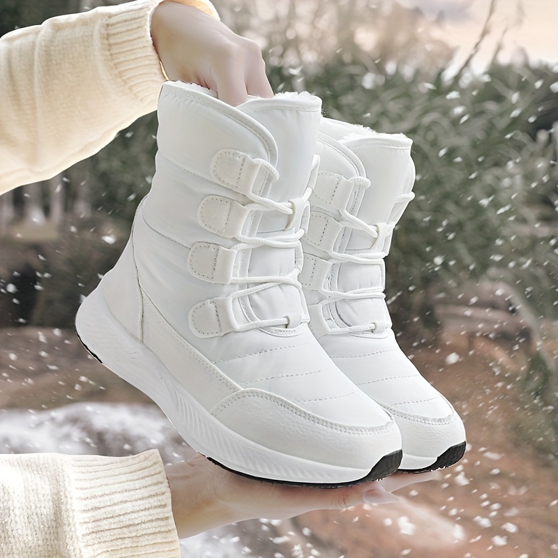 Faux Fur Waterproof Anti slip Winter Boots Warm Plush Inner - Temu