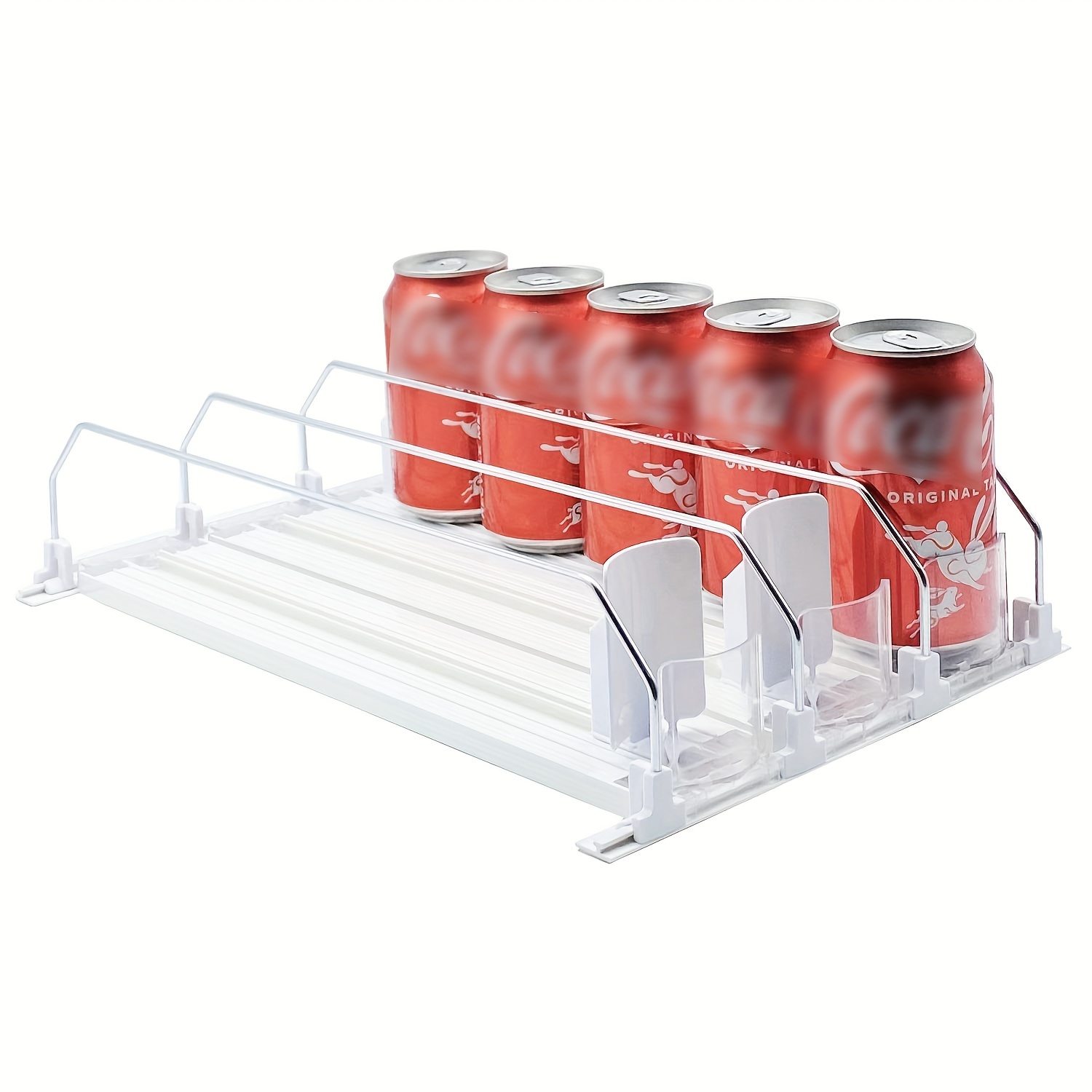 Soda Can Organizer Holder Kitchen Refrigerator Beverage Automatic