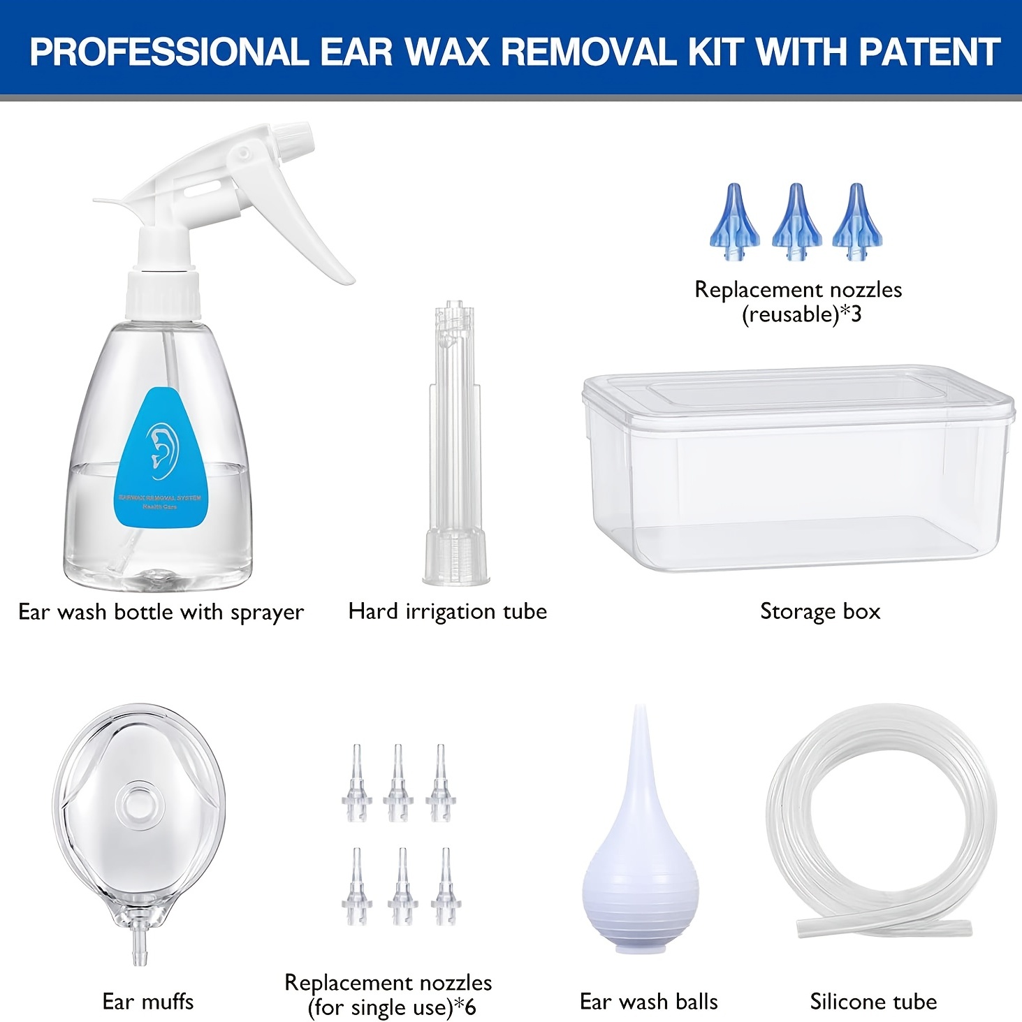 Ear Wax Removal Tools Kit Ear Irrigation Flushing System - Temu