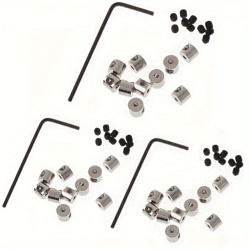 VILLCASE 1 Set 40pcs Screw Wrench Cap Pin Keepers Locking Biker Pin Locks  Metal Pin Keepers