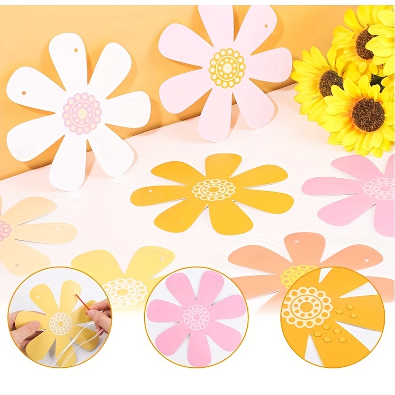 Daisy Garland Banner for Birthdays and Home Decor