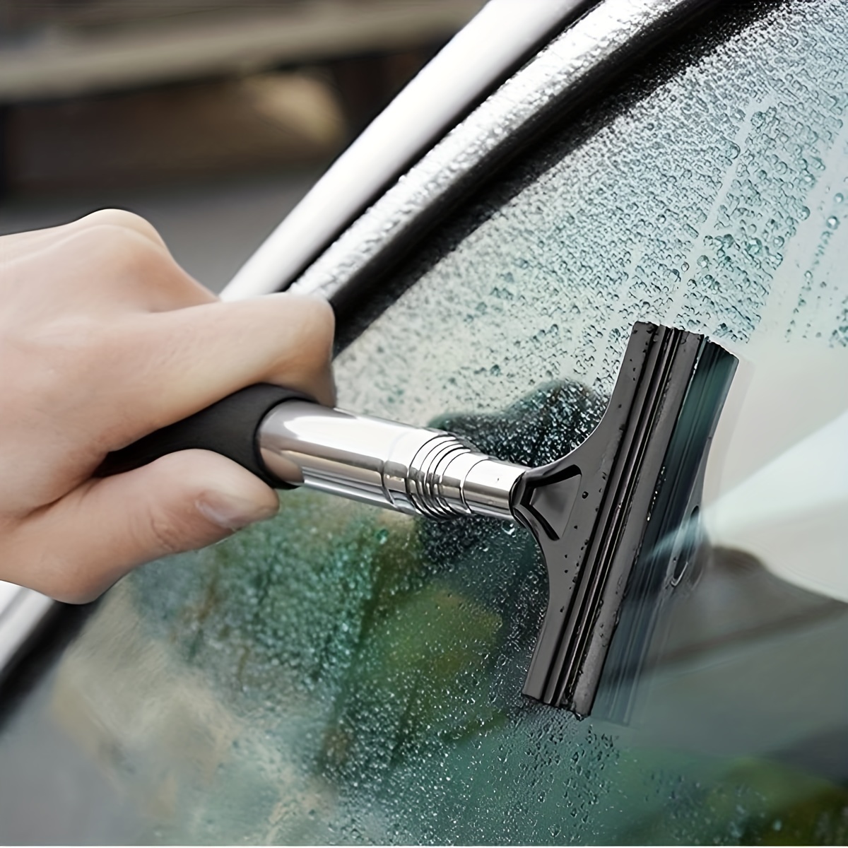 Mirror Cleaning Wiper Mirror Glass Auto Cleaning Squeegee Brush