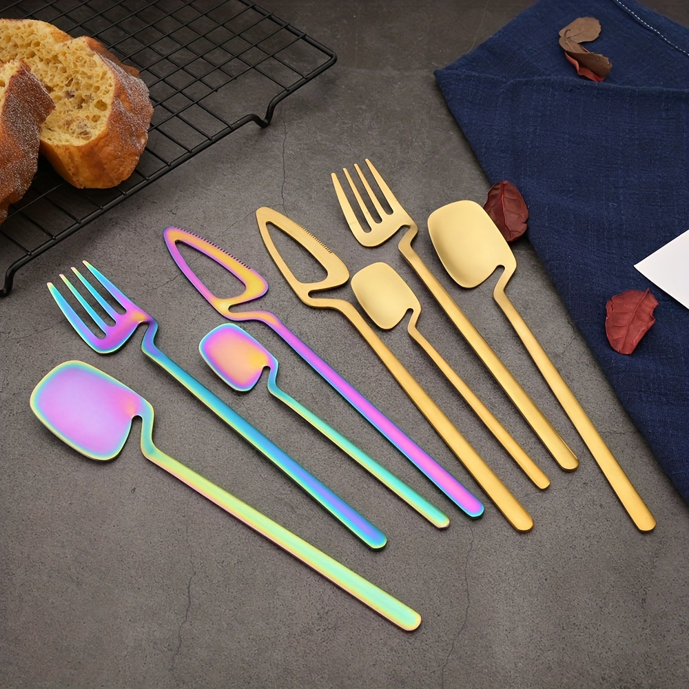 32pcs stainless steel cutlery set for 8     knife   teaspoon   dining kitchen use kitchen utensils creative hanging 304 Product details 0