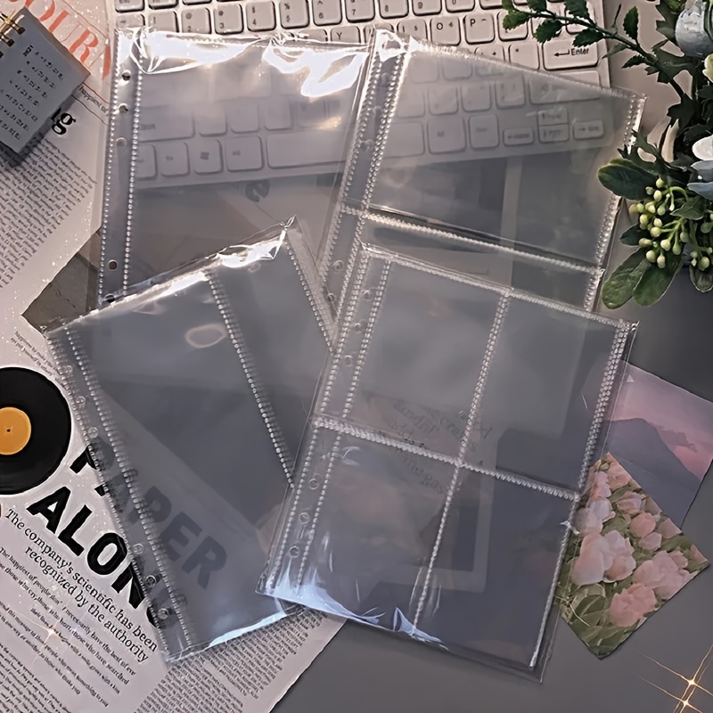 

10pcs A5 Binder Pages With Clear Sleeves - Waterproof 3-inch Organizer For Supplies