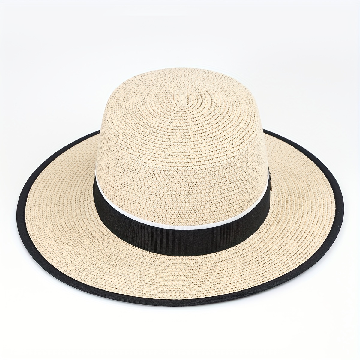 Classic Sunshade Straw Hat Outdoor Beach Seaside Hat Men Women