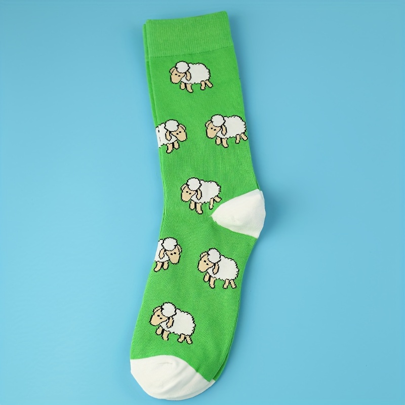 Blue Sheep Animal Socks