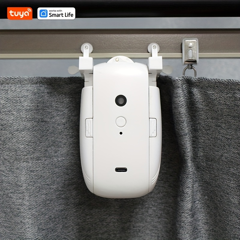 Tuya Wifi Smart Electric Curtain Robot Automatic Open Remote - Temu