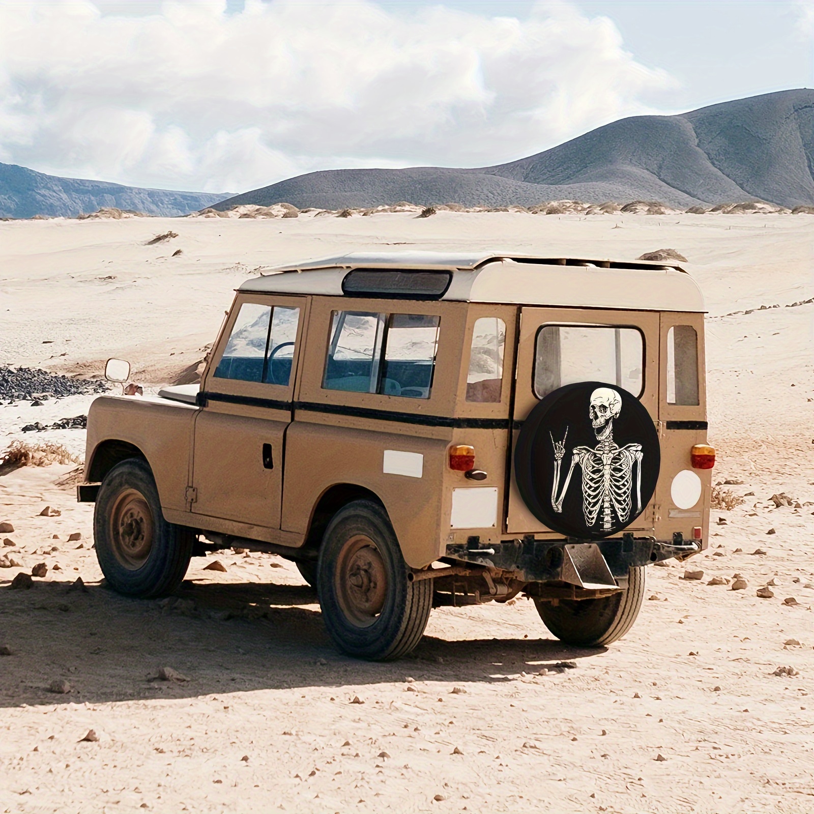 Copriruota Di Scorta Con Scheletro Di Teschio Rock And Roll, Copriruota  Universale Protezioni Per Pneumatici Antipolvere Per Rimorchio Camper Van  SUV